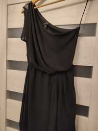Sukienka zwiewna czarna Amisu