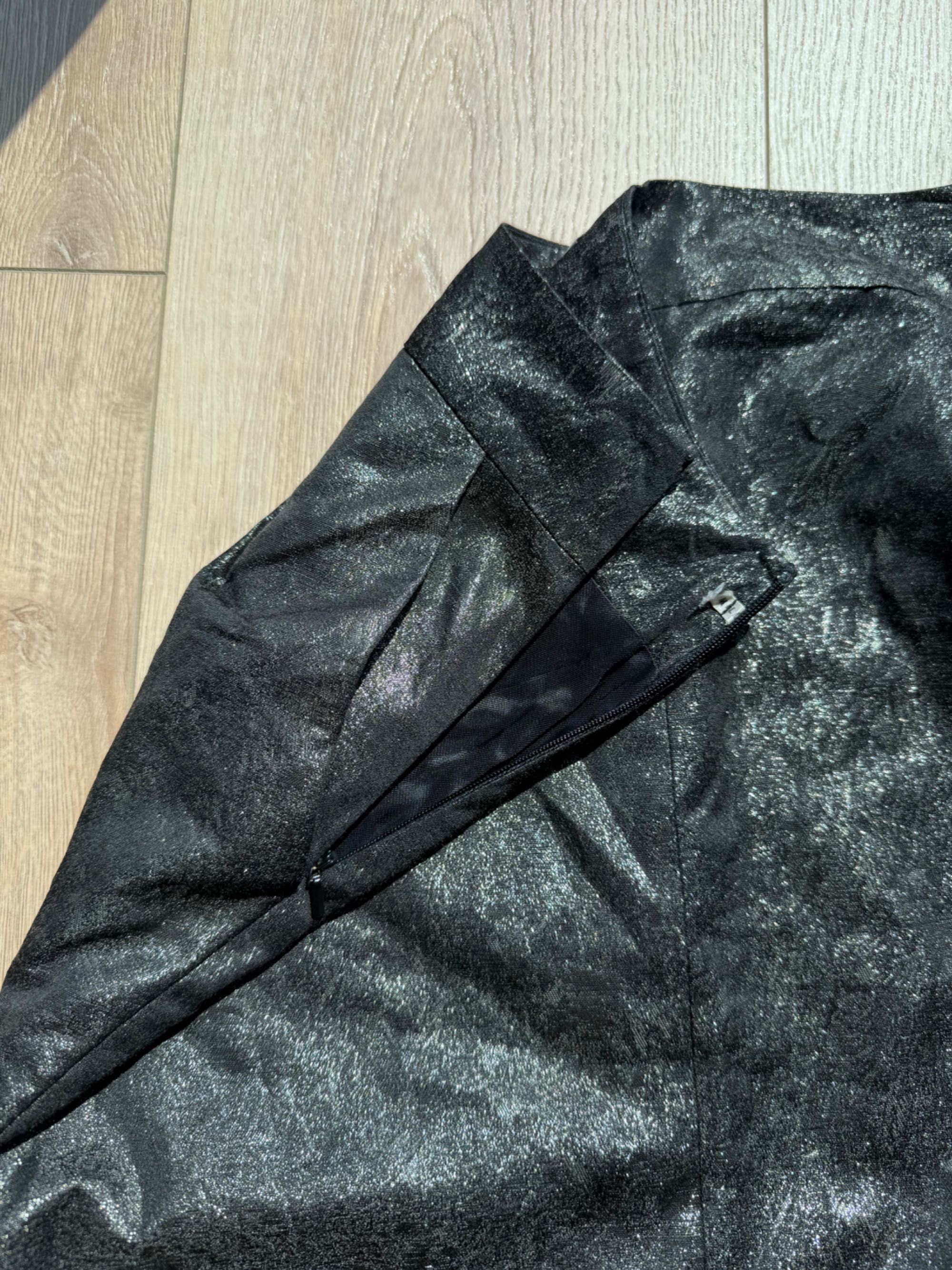 Spódnica Karen Millen rozmiar 36 srebrna mini