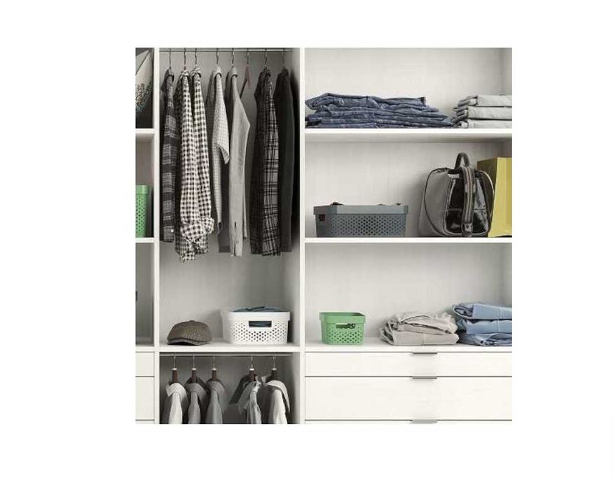 Pudełka koszyki zielone 5szt. CURVER 4,5L INFINITY RECYCLED Organizery