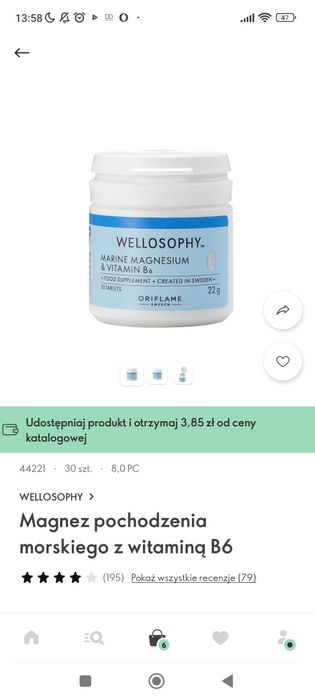 Oriflame wellness magnez i witaminą B6 nowe opakowanie