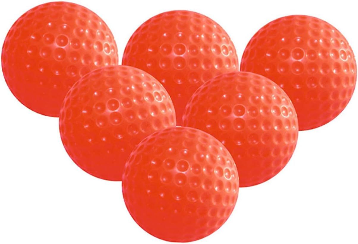 Plastikowe Piłki do Ćwiczeń Golfowych Czerwone PATIKIL - Pack 20 sztuk