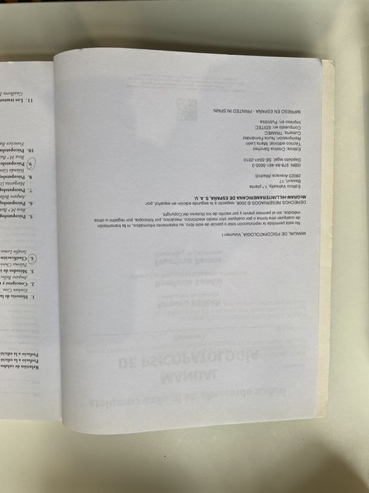 Manual de Psicopatología Vol. I - Amparo Belloch