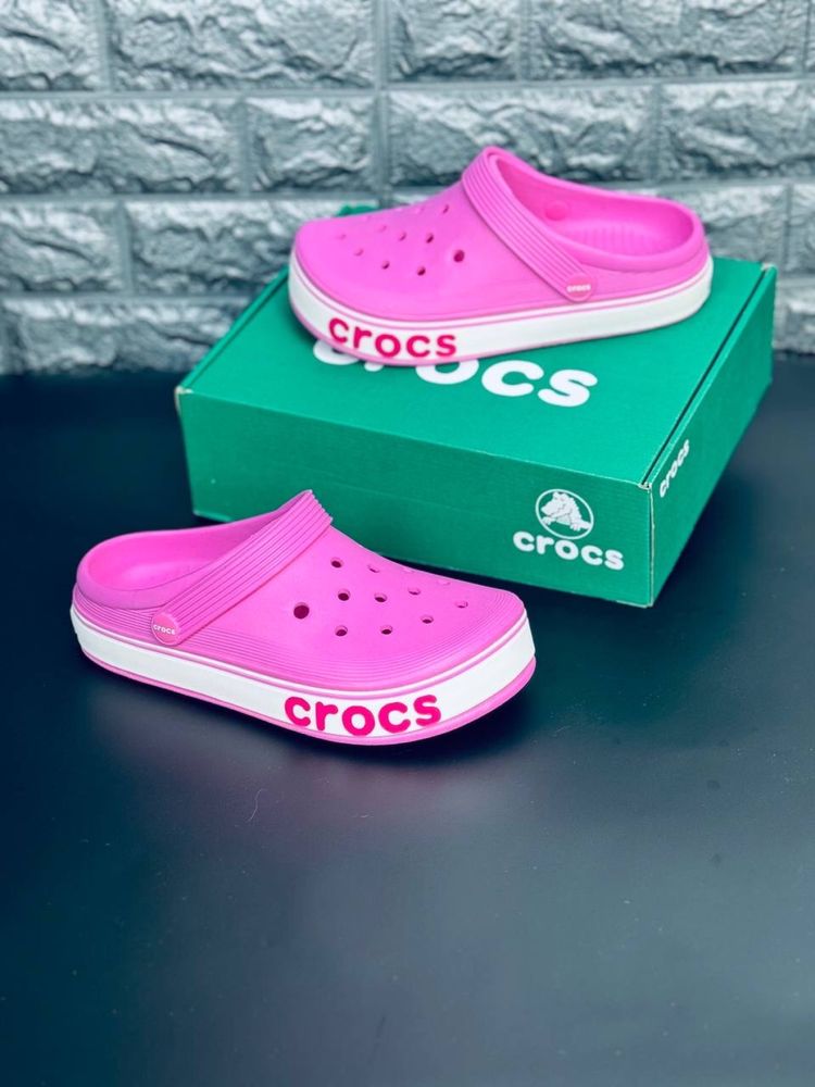 Crocs Шлепанцы женские Пляжные розовые кроксы сабо шлепки Топ продаж!