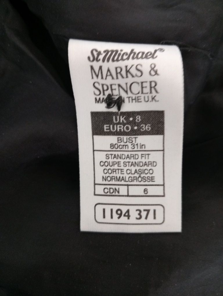 Żakiet r. XS, marynarka M&S , Virgin Wool