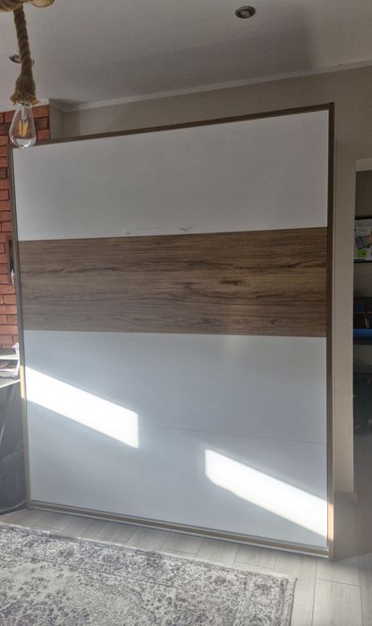 S-ROOM Łóżko składane z regałem, 160x200 cm, łóżko w szafie