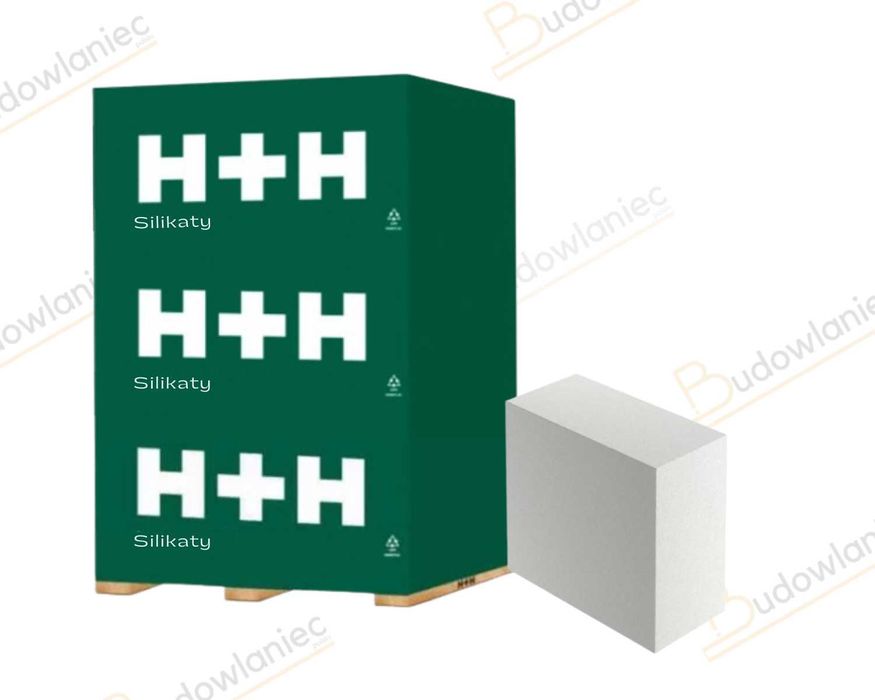 Cegła wapienno piaskowa Silikat H+H A12, 25X12X22 kl.20 + dostawa Łódż