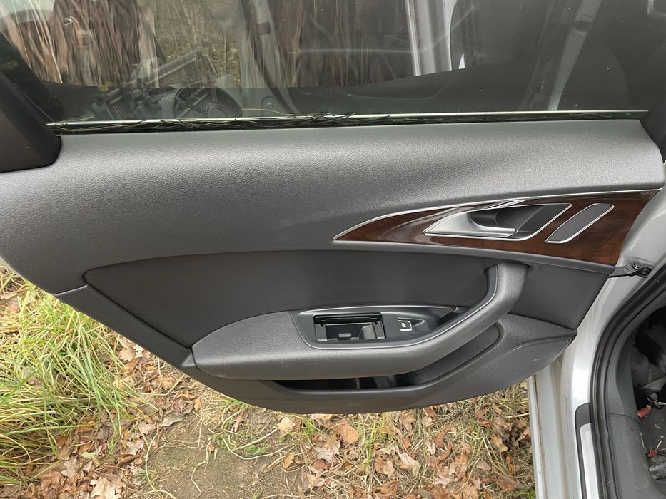 Audi A6 C7 sedan skóra wnętrze fotele boczki elektryka grzane czarna