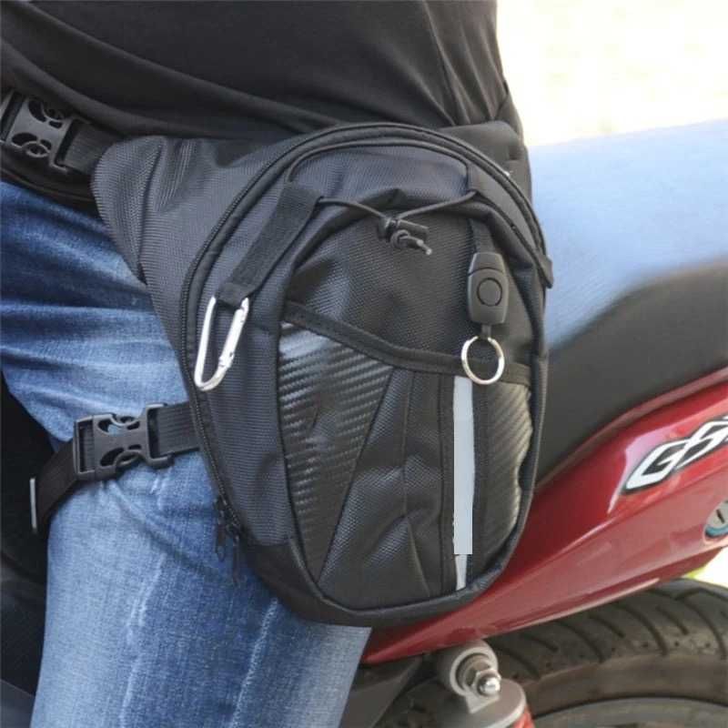 Bolsa de perna fitas ajustáveis moto