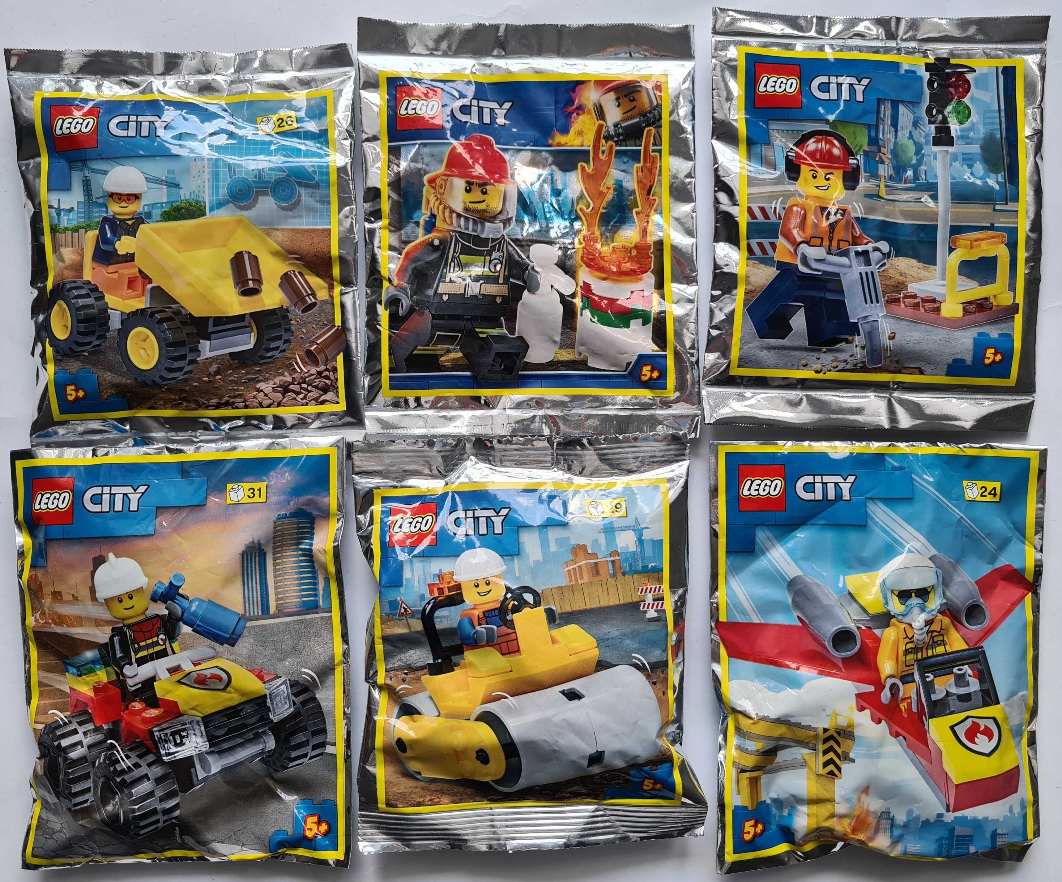 Magazyn Lego CITY + minifigurki klocki lego policja straża k+ GRATIS