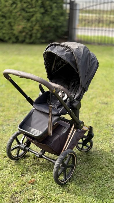 Wózek CYBEX Priam 4.0 rose gold – gondola, spacerówka, baza Isofix