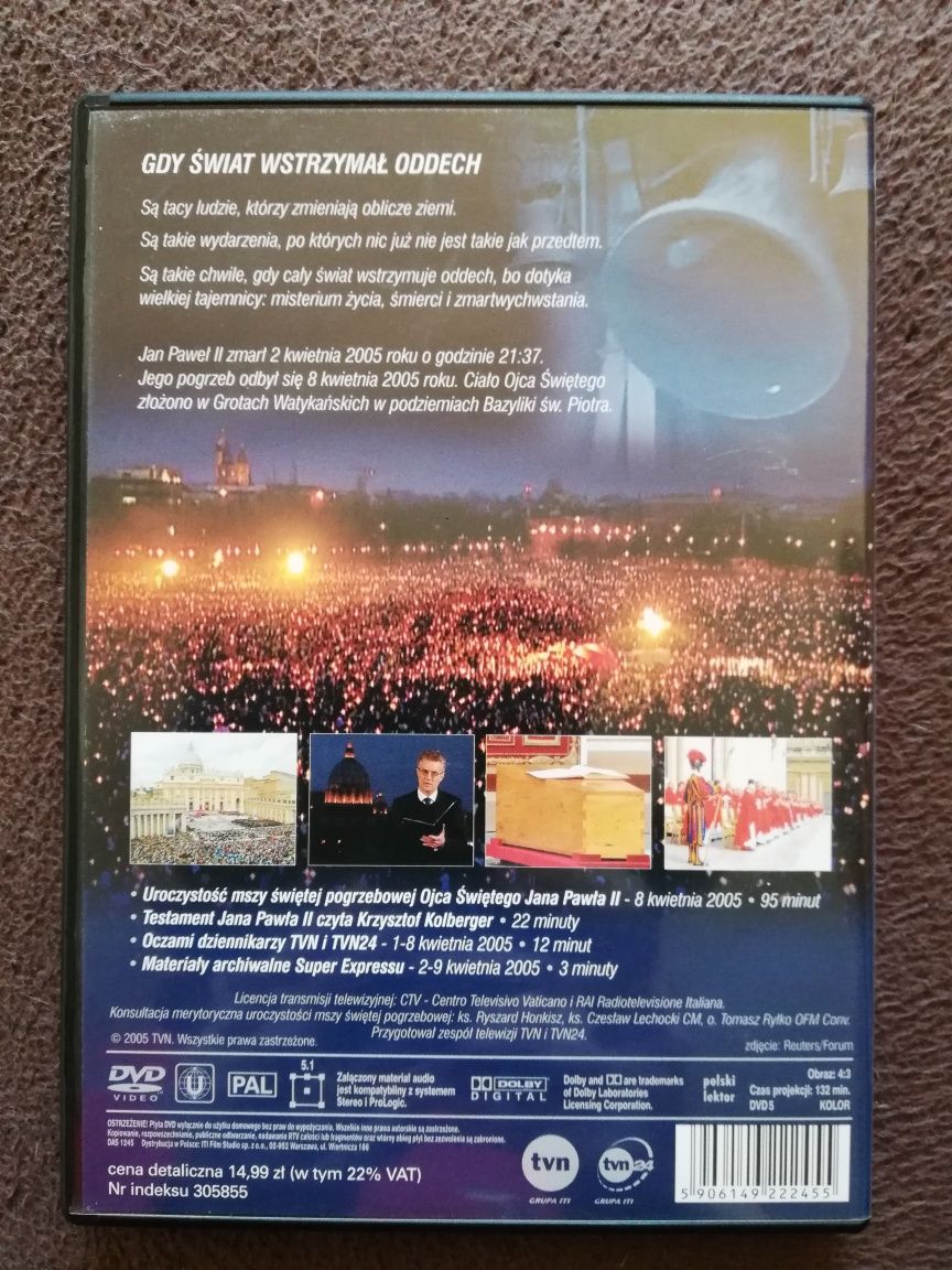 Dwie płyty DVD: Świadectwo i Gdy Świat Wstrzymał Oddech