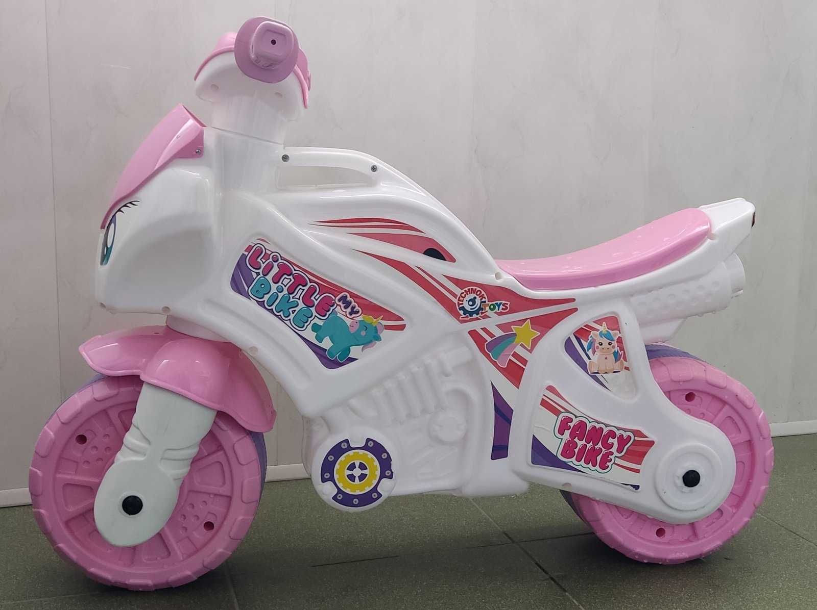 Детский Мотоцикл беговел «Fancy Bike» для девочек.