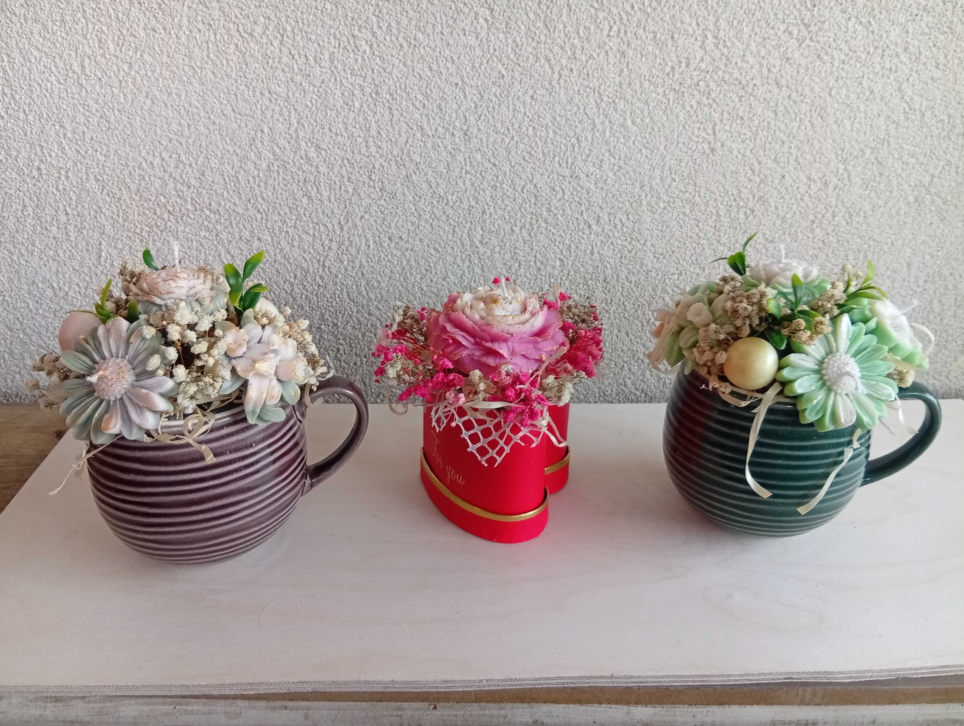 Flower boxy ze świec sojowych
