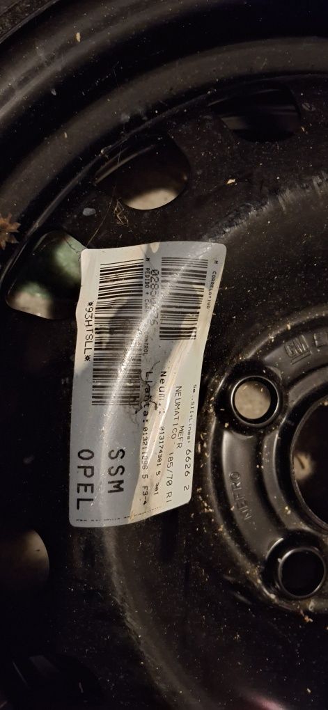 Zapas koło zapasowe opel r14