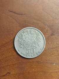 Moeda de 50 centavos da república portuguesa de 1963