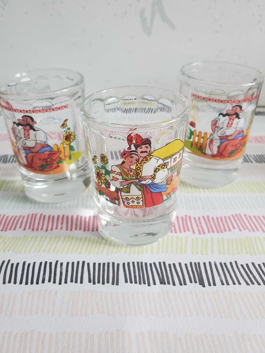 kieliszki z Ukrainy zestaw 3 szt