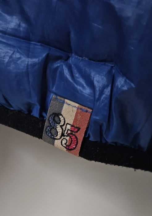 Tommy Hilfiger M/L kurtka puchowa niebieska piekna 100% org Usa