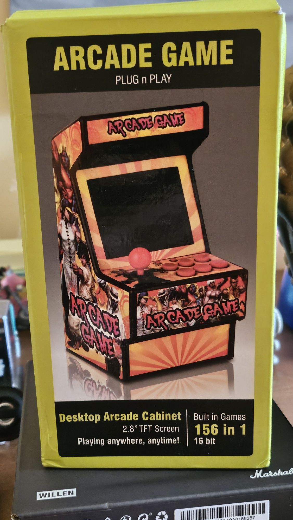 Arcade Retro mini 2,8 ecrã cores com 156 jogos Sega, bateria recarreg