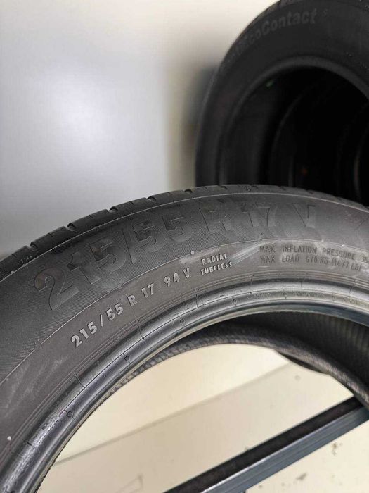 215/55/17 R17 Continental ContiEcoContact 5 94V 4шт Літня шина 5.9-5mm