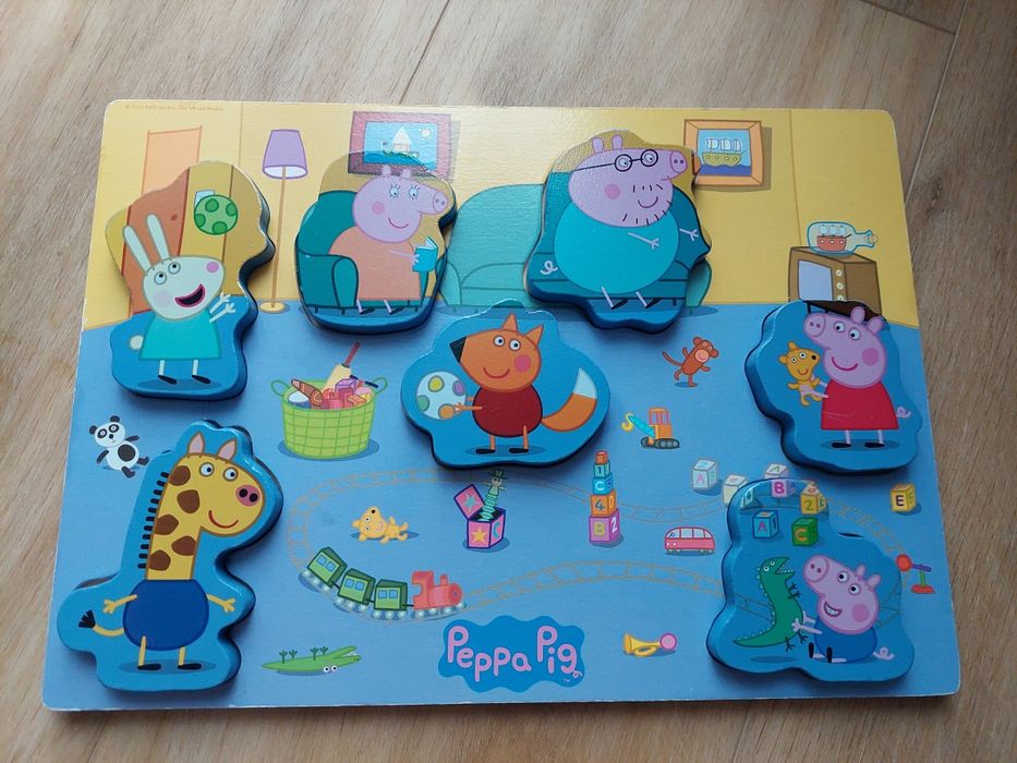 Drewniana Układanka Świnka PEPPA