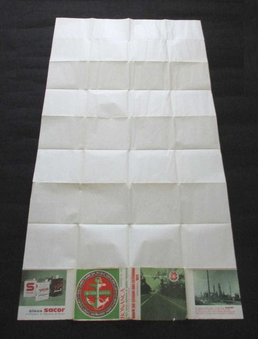 Mapa do Estado das Estradas ACP Automóvel Clube de Portugal 1975