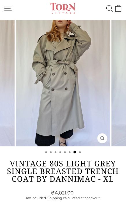 Вінтажний Тренч Danimarc