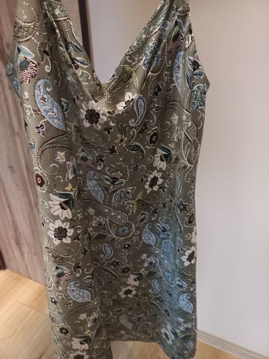 Satynowa Koszula nocna Stradivarius S 36 sukienka