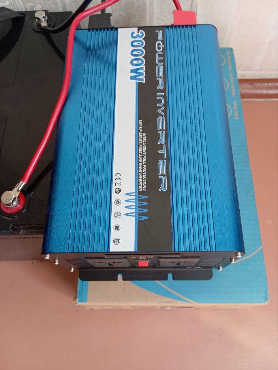 Инвертор 24-12/220v 3000W ЧИСТЫЙ СИНУС БОЛЬШОЙ Преобразователь
