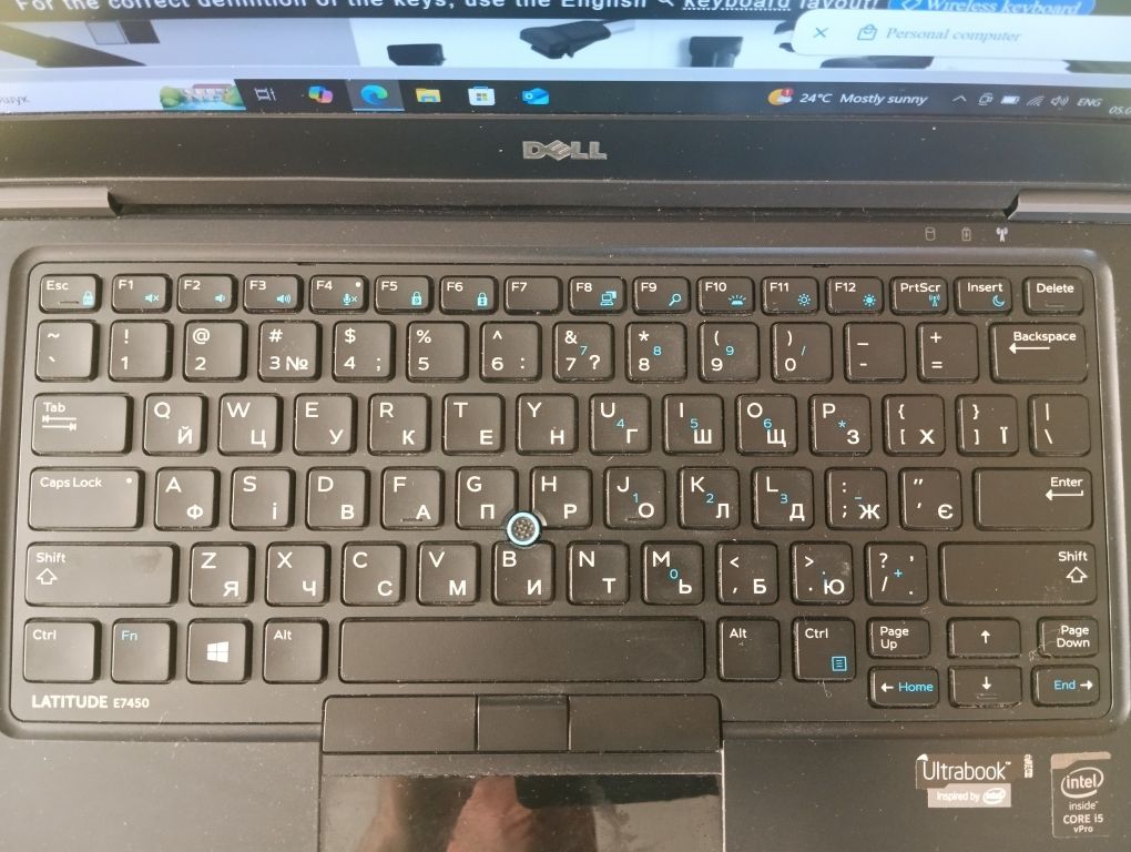 Ноутбук Dell Latitude E7450 / i5 / Full HD / SSD 256 Gb / DDR 8 Gb