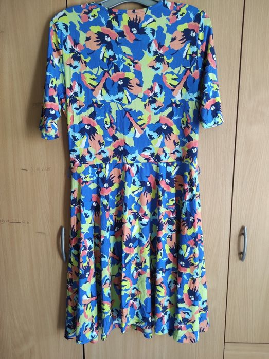 Sukienka z viskozy barwy łata rozmiar M/L