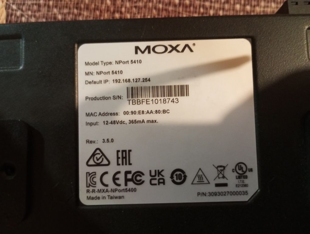 Moxa Nport 5410 serwer portów szeregowych
