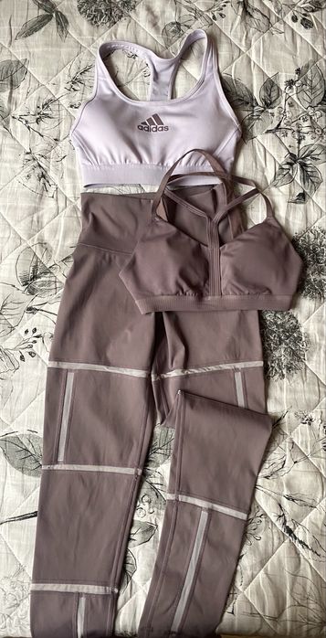 Комплект лосины , топы Adidas (оригинал)