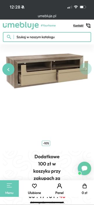 Szafka RTV z kolekcji Tiziano