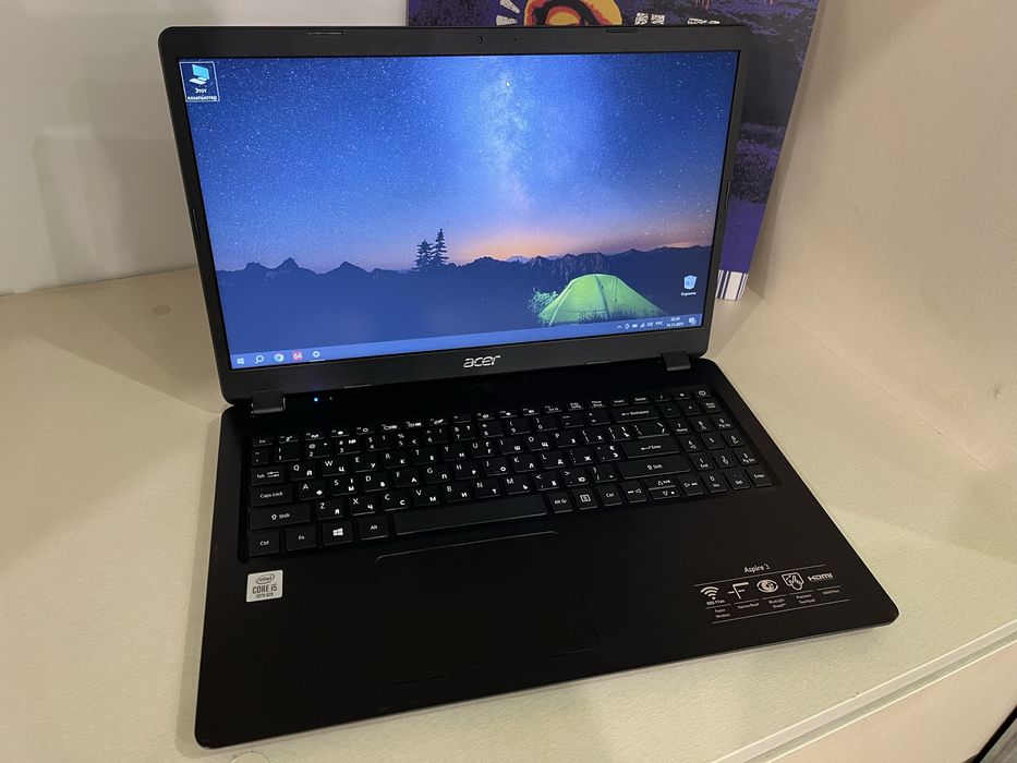 Ноутбук 15.6" Acer Aspire 3 на Intel i5-1035G1 с 8ОЗУ/256SSD/HD
