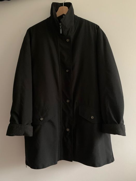 Czarna elegancka kurtka prosta męska 42 XL