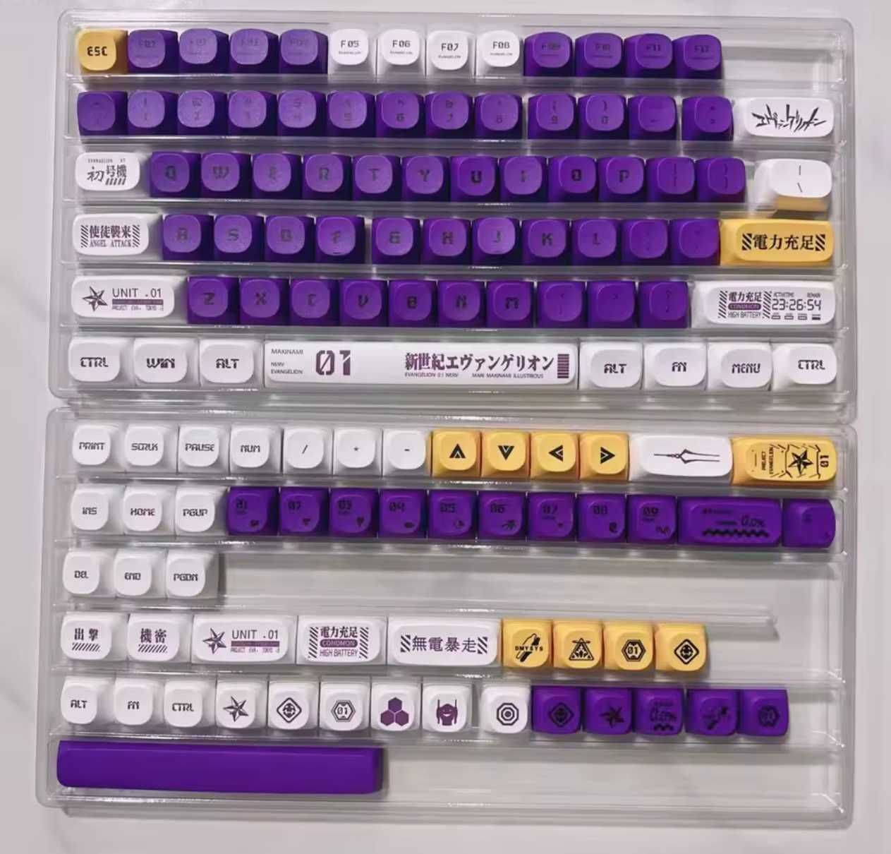 Кейкапи EVANGELION Initial Machine для механіки XDA profile Keycaps