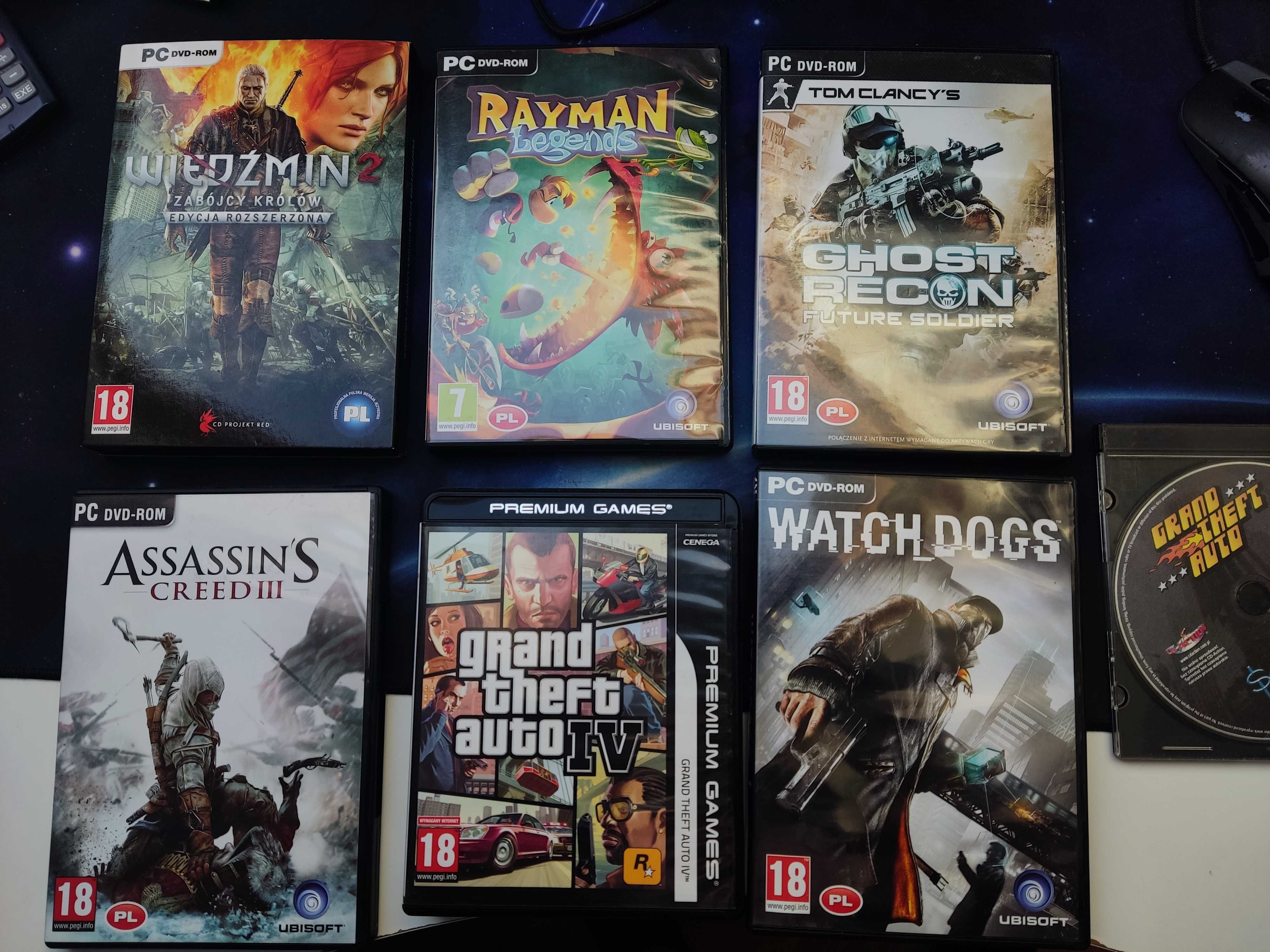 Gry płyty Watch Dogs/ Tom Clancy's GR/ Assasin's Creed