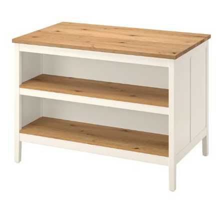À venda: Ilha de cozinha TORNVIKEN, IKEA – Branco/Bege/Carvalho