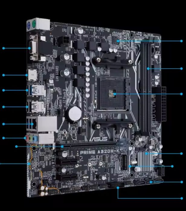 Combo Pc Ryzen 5 2600 board gtx 1050ti