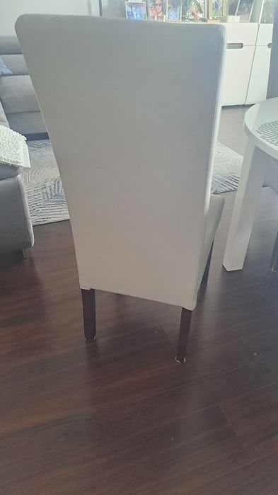 Krzesło 4 szt. szare, skora polecam!