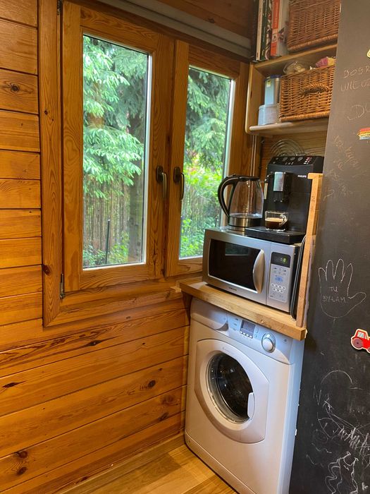 Domek Leniwiec: Jacuzzi, Kominek, Las, Rzeka. Komfort, Relaks, Spokój