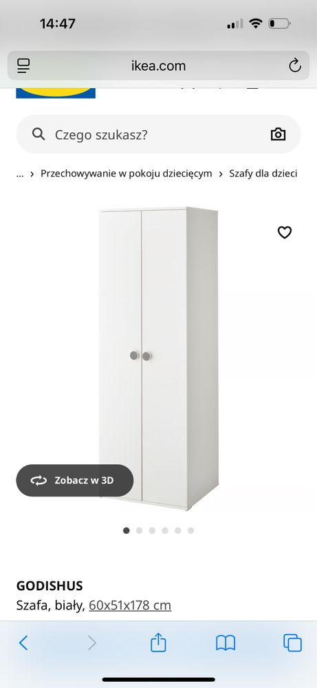 Szafa do pokoju dzieciecego