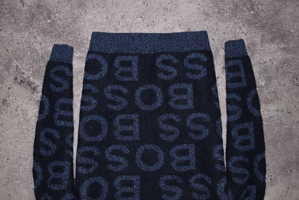 Hugo Boss Monogram Sweater (Мужской Премиальный Свитер Босс Альпака )