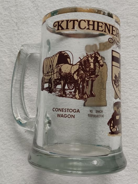 Szklany kufel vintage