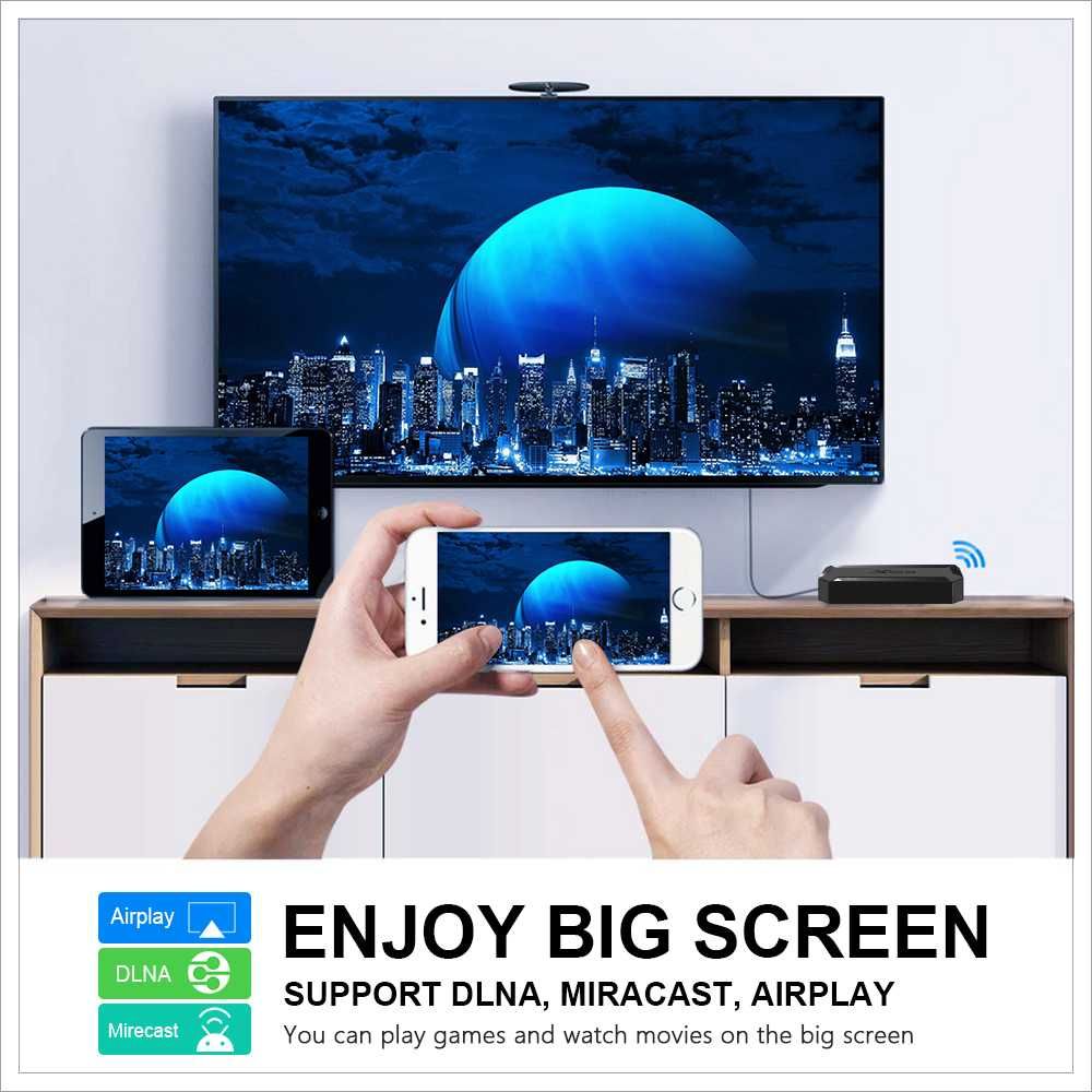 Смарт ТВ приставка 8К Андроид 13.0 2гб 4Gb/32Gb IPTV н50 x96 h96 видео