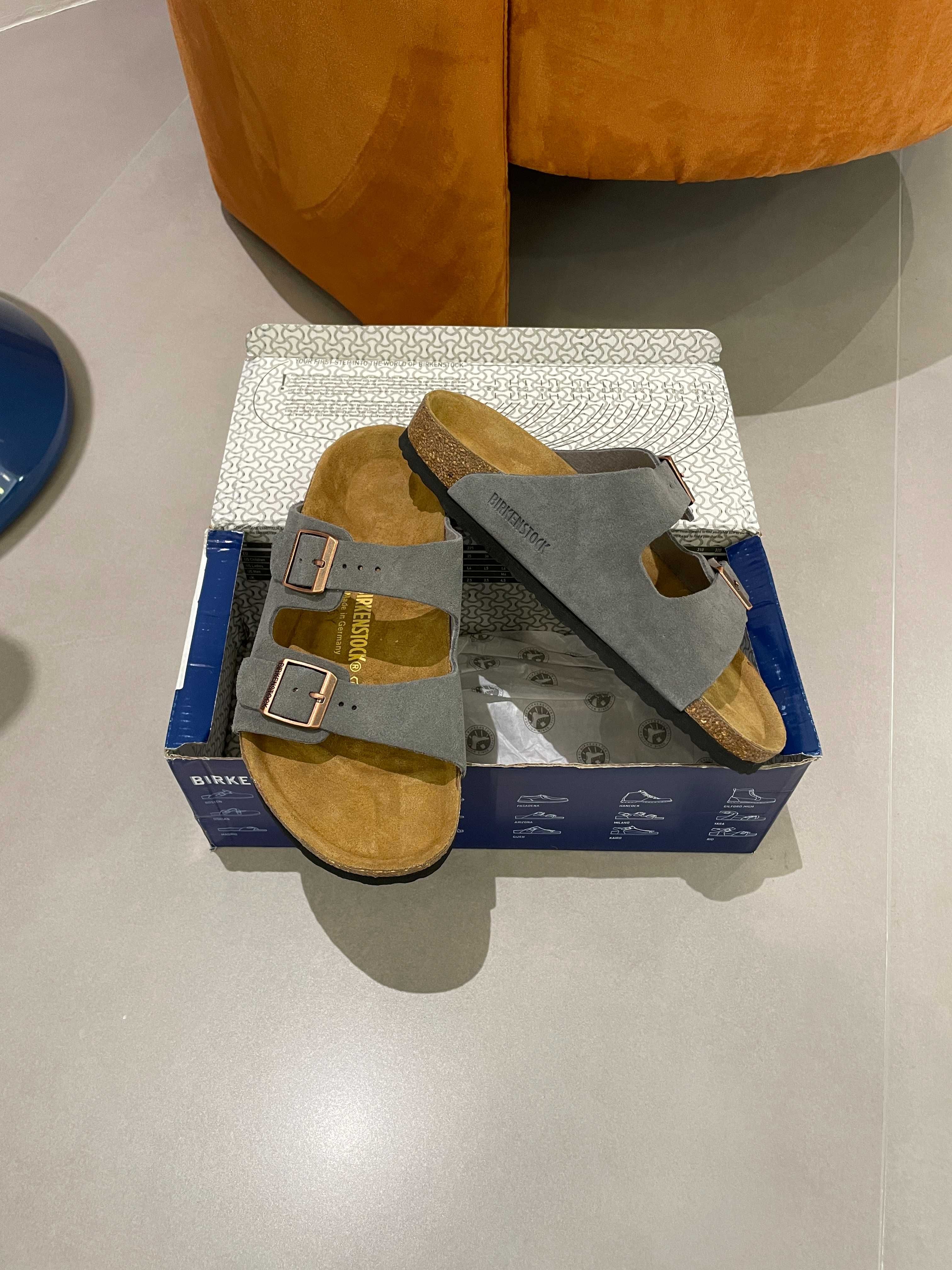 Birkenstock Kapcie damskie Szary 42