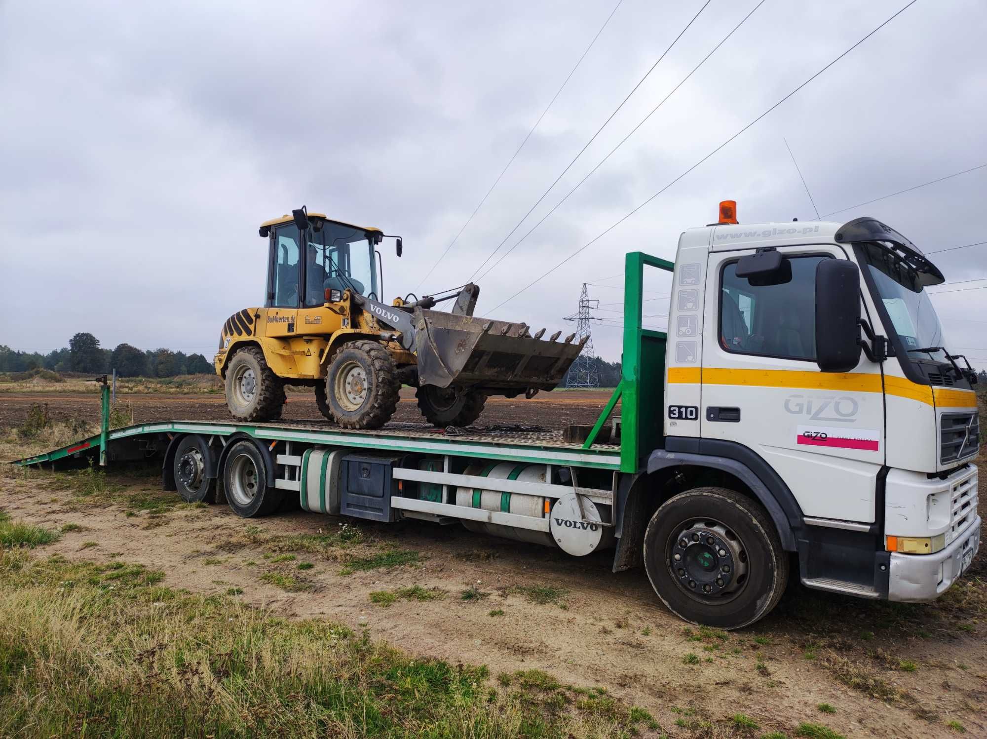 Transport maszyn Płock, laweta Płock, pomoc drogowa Płock