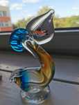 Pelikan figurka murano