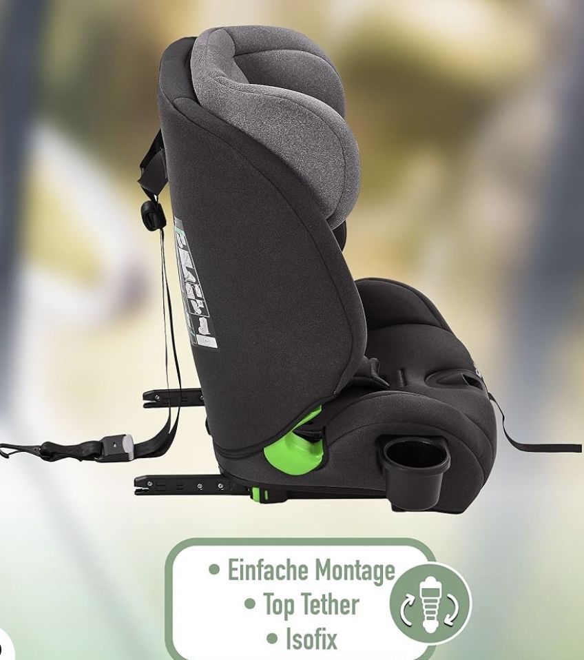 Fotelik isofix: wzrost 76-105cm / waga 0-24kg