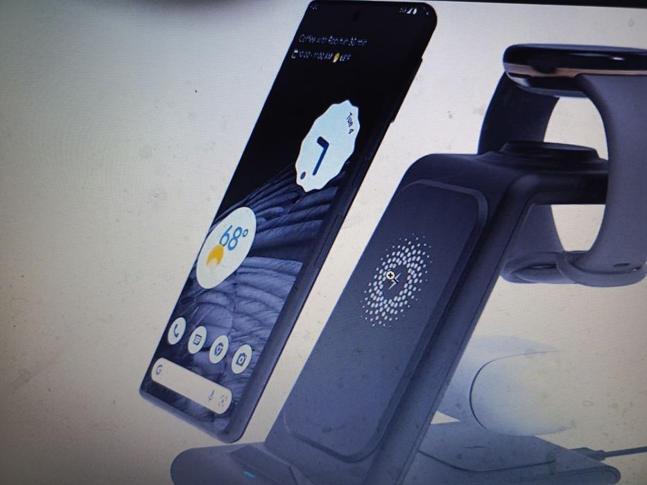 Ładowarka Indukcyjna JH12-G Smartfon Słuchawki Smartwatch 3w1